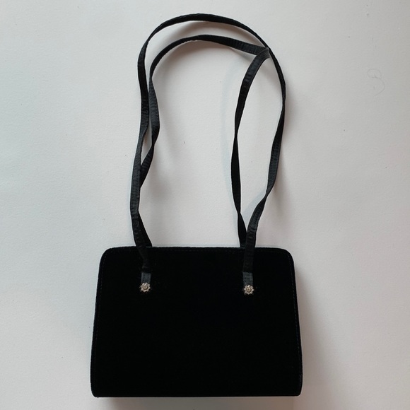 La Regale Handbags - La Regale LTD - velvet and diamond evening bag